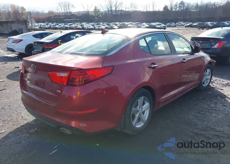 2015 Kia Optima Lx из США, поврежденный, VIN 5XXGM4A73FG377760